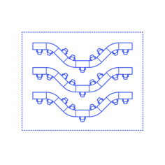 Layouts Open Offices System Curved Bump Svg Line Art, Free Vectors File